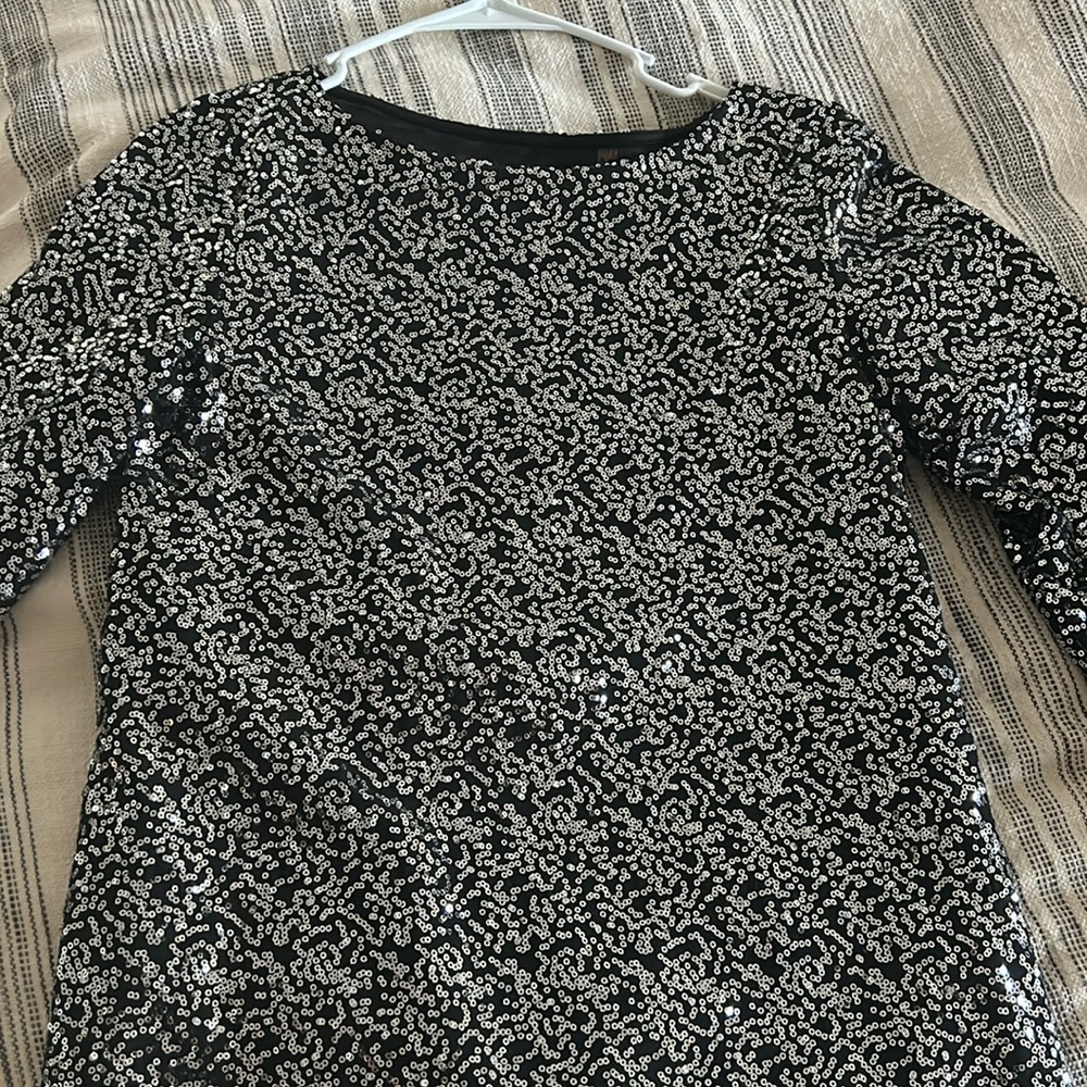 Tahari all over sequin dress